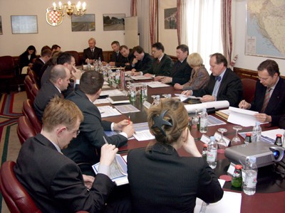 Ministar prometa, pošte i telekomunikacija Slovačke Pavol Prokopovič sa suradnicima za razgovora u MMTPR