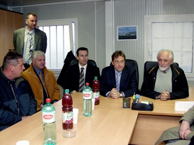 Ministar Kalmeta i predsjednik Uprave HAC-a Crnjak na sastanku sa izvođačima radova