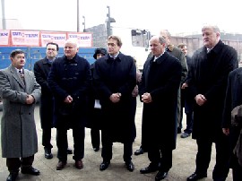 Minister Kalmeta visiting Port Vukovar