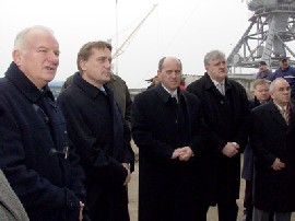 Minister Kalmeta visiting Port Vukovar