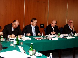 Župan zadarski Ivo Grbić, ministar Božidar Kalmeta, državni tajnik Branko Bačić i pomoćnik ministra kap. Mario Babić